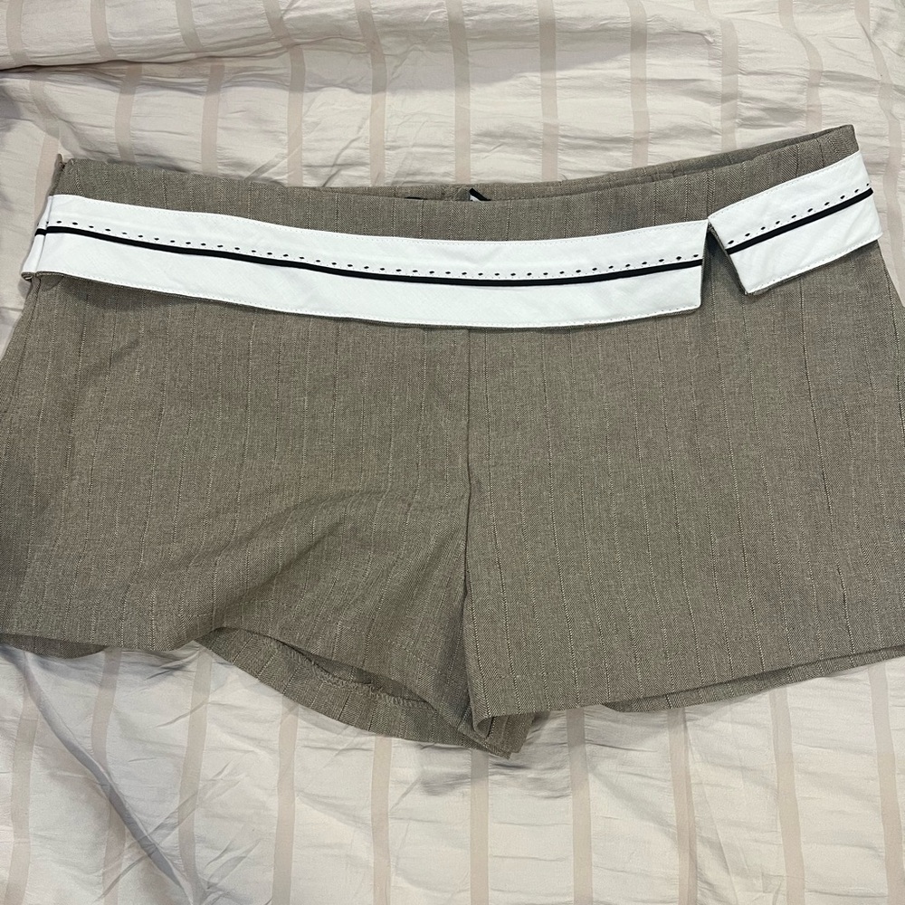 REVOLVE Tan Shorts with White Accents